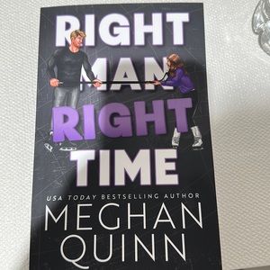 Another Meghan Quinn Rom Com book. Right man right time